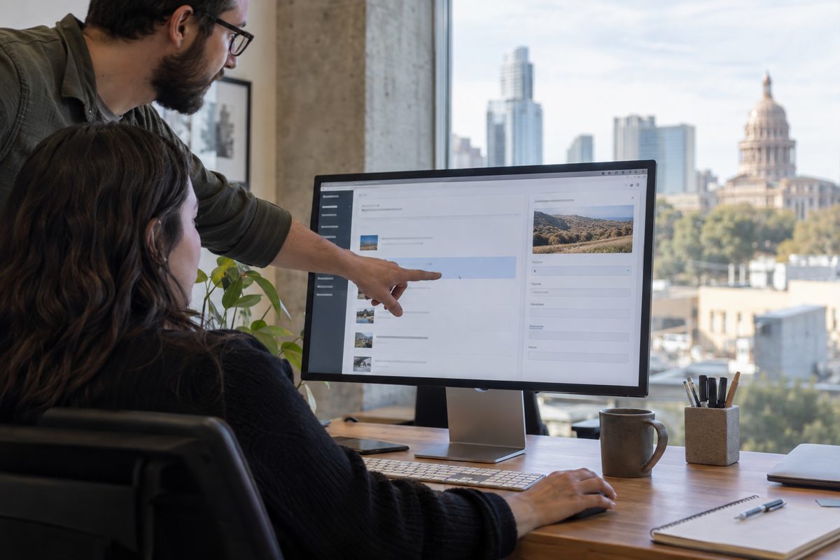 Structured content handoff screen
